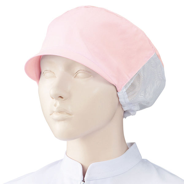 【衛生帽子・キャップ】 KAZEN カゼン 天井メッシュ帽子 482-43 ピンク F 2枚入