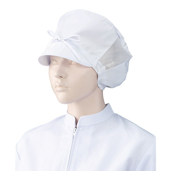 KAZEN（カゼン） 作業帽子（メッシュ付） ホワイト F 484-30 2枚入（直送品）