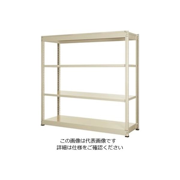 エスコ（esco） 1490x600x1800mm/150kg/4段 スチール棚 1台 EA976DK-150C（直送品）