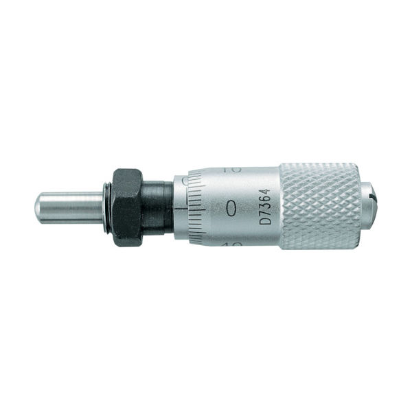 新潟精機 SK マイクロメータヘッド 測定範囲0~6.5mm ナット付ステム 先端球面 1011-350M 1台(1個) 377-4635（直送品）