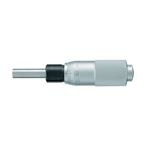 新潟精機 SK マイクロメータヘッド 測定範囲0~15mm ストレートステム 先端平面 1002-250 1台(1個) 329-8752（直送品）