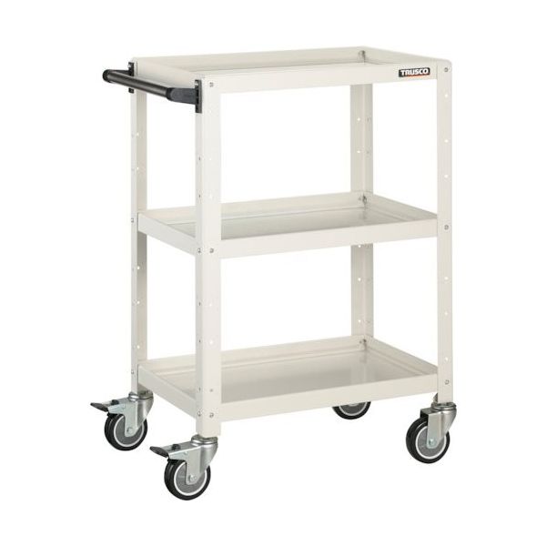 トラスコ中山 TRUSCO ツールワゴン バーディワゴン 600X400XH880 ウレタン車輪 ホワイト BDW-963U-W 1台（直送品）