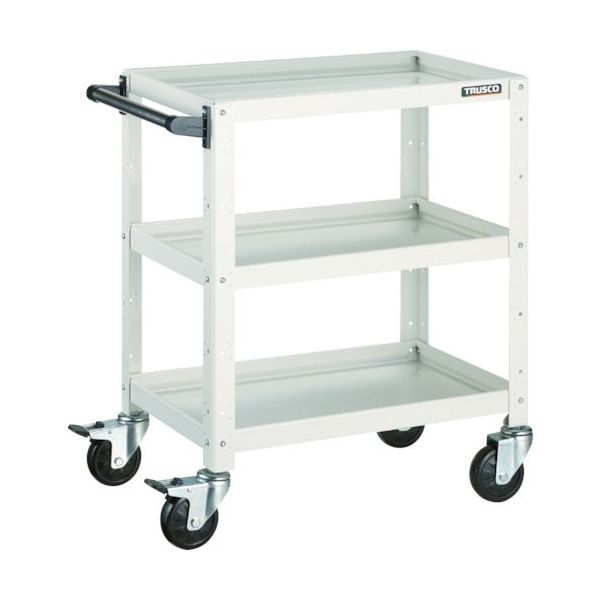 トラスコ中山 TRUSCO ツールワゴン バーディワゴン 750X500XH740 3段 ホワイト BDW-773-W 1台（直送品）
