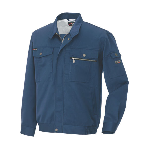 アイトス スタンダード 長袖ブルゾン ネイビー M AZ-3201-008-M 1着 449-0584（直送品）