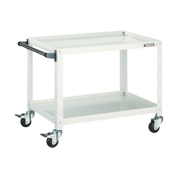 トラスコ中山 TRUSCO ツールワゴン バーディワゴン 750X500XH600 2段 ホワイト BDW-672-W 1台（直送品）