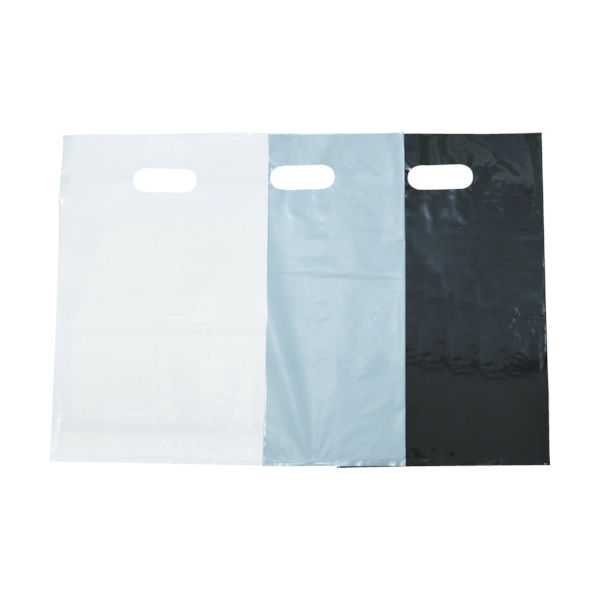 トラスコ中山 TRUSCO カラーポリ手提げ袋S 0.08X250X400シルバー 20枚入 F-2540SV 1袋(20枚)（直送品）