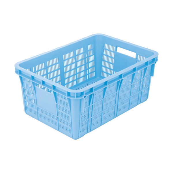 岐阜プラスチック工業 リス メッシュコンテナ 130408 プラスケットNo.650本体64Lブルー金具なし 青 NO-650 B 1個（直送品）