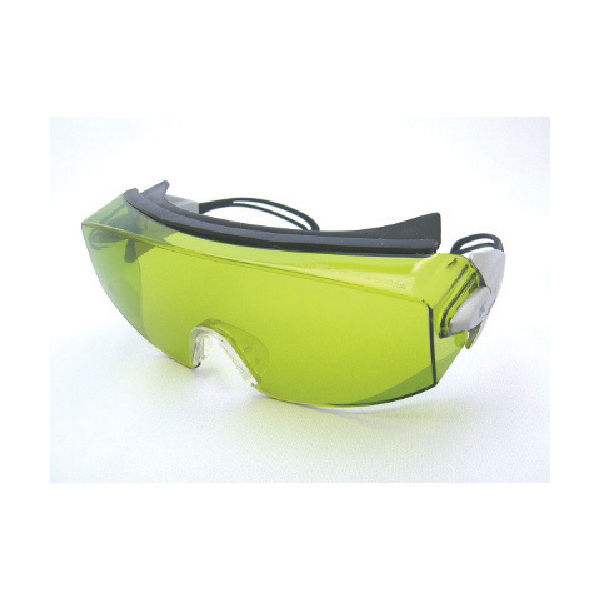 理研オプテック リケン レーザー用一眼型保護メガネ CO2用 メガネ併用可 グリーン RS-80 V 1個 448-9225（直送品）