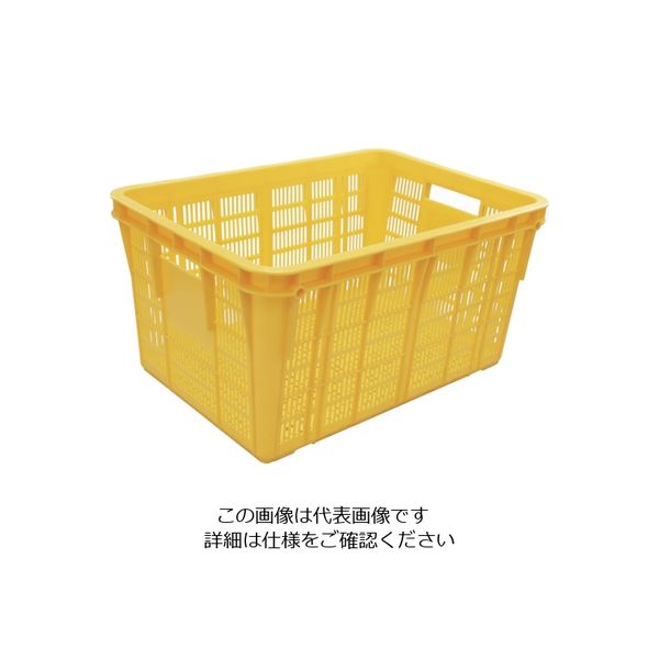 リス メッシュコンテナ 129884 プラスケットNo.750ー2本体75Lブルー金具なし 青 NO-7502 B 1個（直送品）