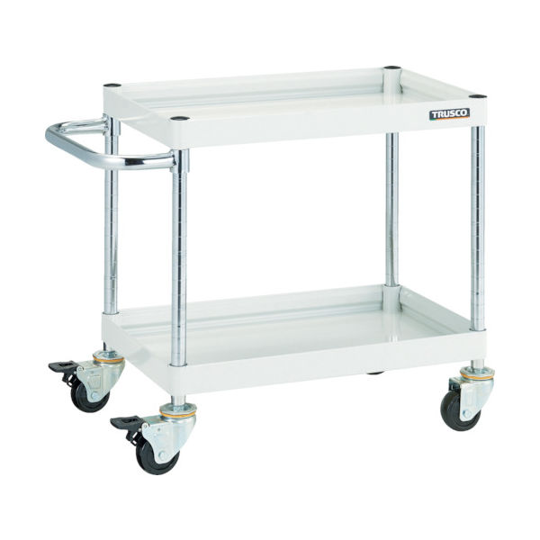 トラスコ中山 TRUSCO ツールワゴン ファルコンワゴン900X600 ゴム車輪 ホワイト FAW-692-W 1台 436-9360（直送品）