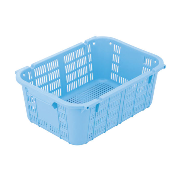 岐阜プラスチック工業 リス メッシュコンテナ 129389 プラスケットNo.250本体26Lブルー金具なし 青 NO-250 B 1個（直送品）