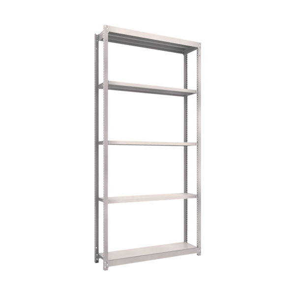 TRUSCO スチールラック M1.5型軽中量棚 1160X295XH2400 5段単体 ネオグレー M1.5-8435 NG（直送品）