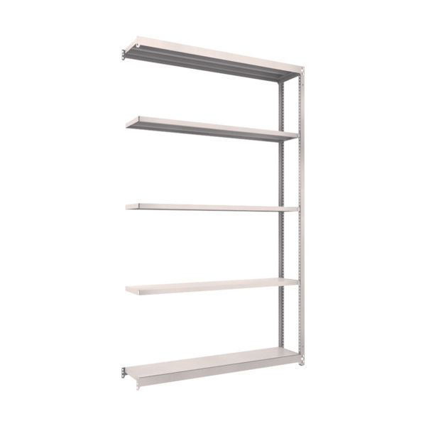 TRUSCO スチールラック M1.5型軽中量棚 1460X295XH2400 5段連結 ネオグレー M1.5-8535B NG（直送品）