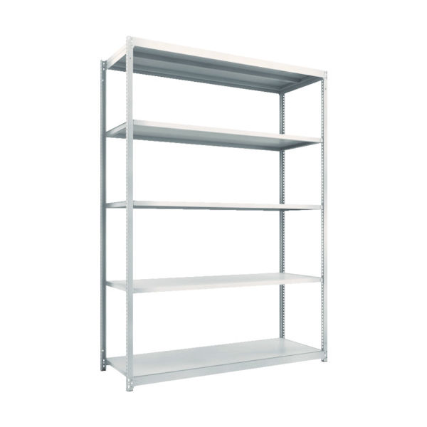 TRUSCO スチールラック M1.5型軽中量棚 1760X595XH2400 5段単体 ネオグレー M1.5-8665 NG（直送品）