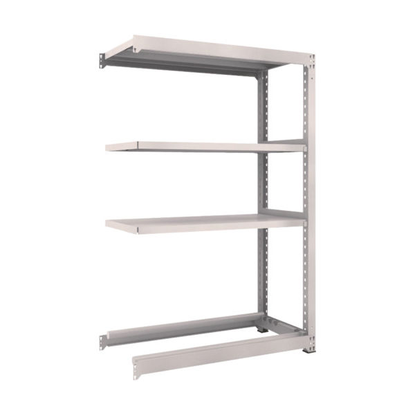 TRUSCO スチールラック M3型中量棚 1200X571XH1800 棚板3段+タイヤ1段 連結 M3-6463Y1B 1台(1個)（直送品）