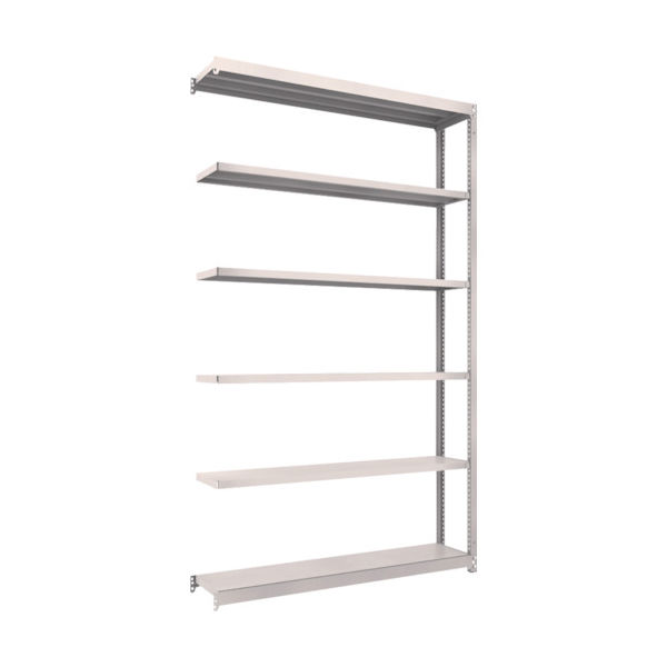 TRUSCO スチールラック M1.5型軽中量棚 1460×295×H2400 6段連結 ネオグレー M1.5-8536B NG（直送品）