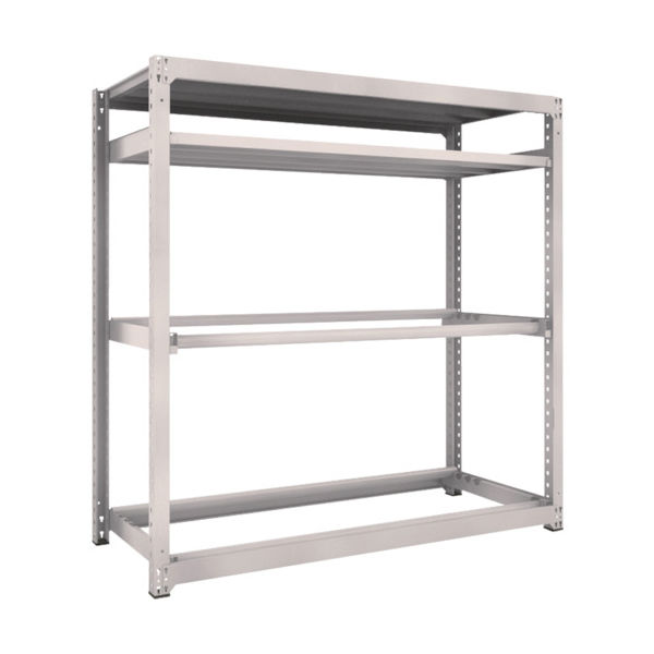 TRUSCO スチールラック M3型中量棚 1800X721XH1800 棚板2段+タイヤ2段 M3-6672Y2 1台(1個)（直送品）