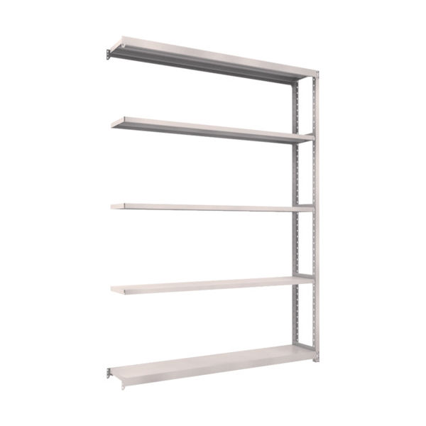 TRUSCO スチールラック M2型軽中量棚 1760X300XH2400 5段 連結 ネオグレー M2-8635B NG 1セット(1個)（直送品）