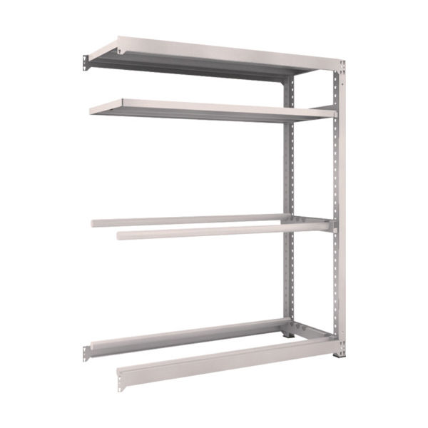 TRUSCO スチールラック M3型中量棚 1500X571XH1800 棚板2段+タイヤ2段 連結 M3-6562Y2B 1台(1個)（直送品）