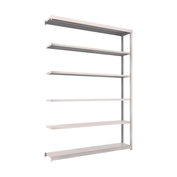 TRUSCO スチールラック M1.5型軽中量棚 1760×295×H2400 6段連結 ネオグレー M1.5-8636B NG（直送品）