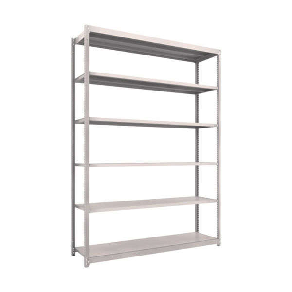 TRUSCO スチールラック M1.5型軽中量棚 1760×445×H2400 6段単体 ネオグレー M1.5-8646 NG（直送品）