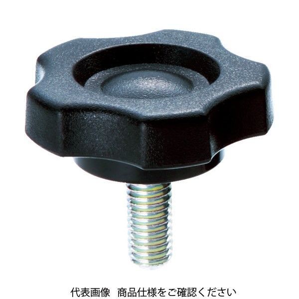 トラスコ中山 TRUSCO ファイブロブノブボルト Φ42 M8X40 (P=1.25) TFKB2-M8X40 1個 430-9201（直送品）