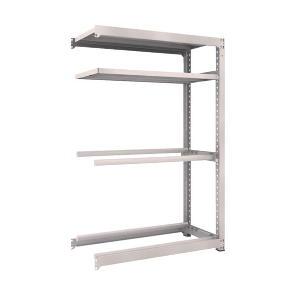 TRUSCO スチールラック M3型中量棚 1200X571XH1800 棚板2段+タイヤ2段 連結 M3-6462Y2B 1台(1個)（直送品）