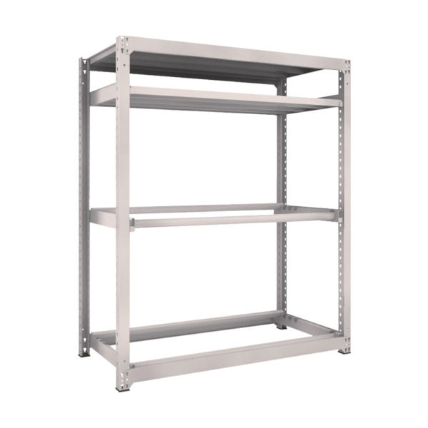 TRUSCO スチールラック M3型中量棚 1500X721XH1800 棚板2段+タイヤ2段 M3-6572Y2 1台(1個)（直送品）