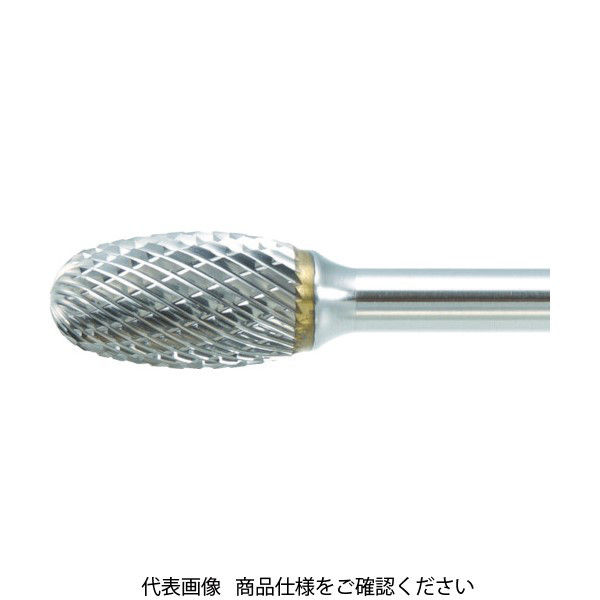 トラスコ中山 TRUSCO 超硬バー タマゴ型 Φ9.5X刃長19X軸6 ロング シングル TB6C095SL150 1本 436-5097（直送品）