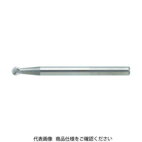 トラスコ中山 TRUSCO 超硬バー 球型 Φ2.5X刃長2.3X軸3 ダブルカット TB8A024 1本 436-5321（直送品）