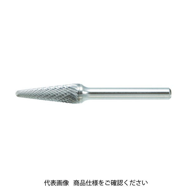 トラスコ中山 TRUSCO 超硬バー テーパー先丸型 Φ16X刃長30X軸6 ダブルカット TB7C160 1本 436-5283（直送品）