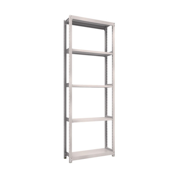 TRUSCO スチールラック M2型軽中量棚 860X300XH2400 5段 単体 ネオグレー M2-8335 NG 1セット(1個)（直送品）