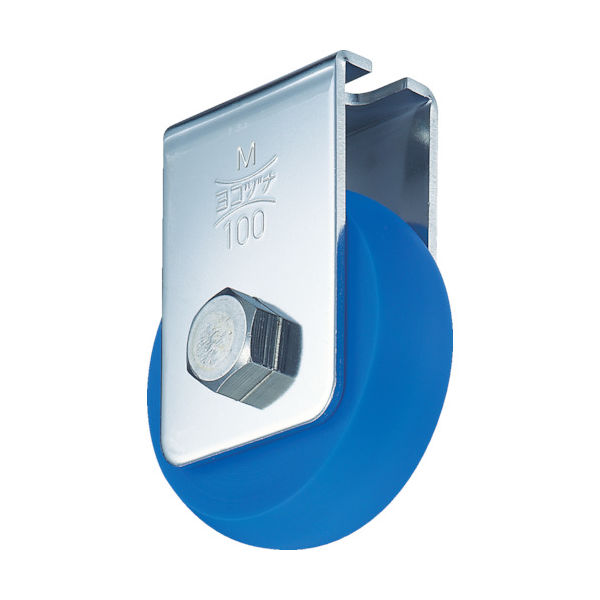 ヨコヅナ ベアリング入 MCキャスター戸車 90山R CMS-0908 1個 433-4710（直送品）