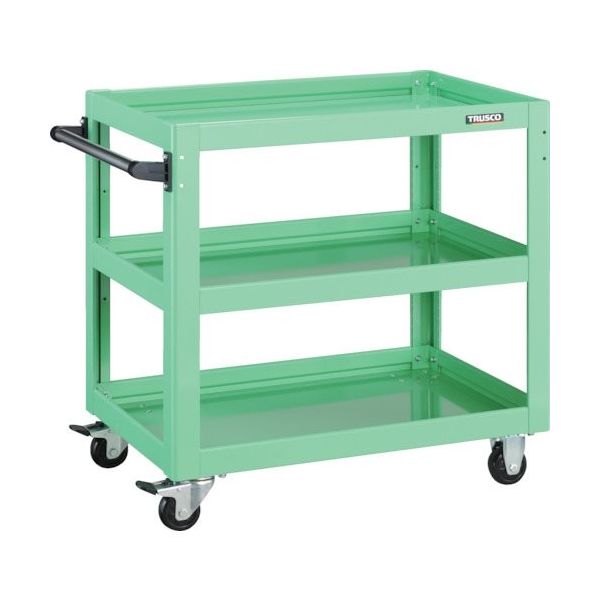トラスコ中山 TRUSCO ツールワゴン ドルフィン 750X500 ヤンググリーン DLWS-773-YG 1台 454-7861（直送品）