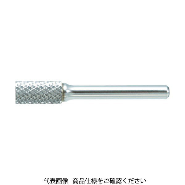 トラスコ中山 TRUSCO 超硬バー 円筒型エンド刃 Φ9.5X刃長19X軸6 ダブル