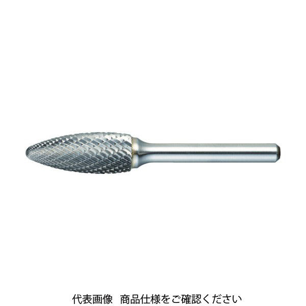 トラスコ中山 TRUSCO 超硬バー 楕円型 Φ16X刃長37X軸6 シングルカット TB51C160S 1本 436-4741（直送品）