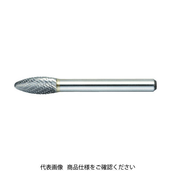 トラスコ中山 TRUSCO 超硬バー 楕円型 Φ8X刃長19X軸6 シングルカット TB51C080S 1本 436-4686（直送品）