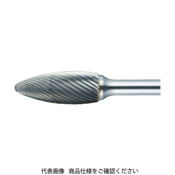 トラスコ中山 TRUSCO 超硬バー 楕円型 Φ12.7X刃長32X軸6 ロング ダブルカット TB51C127L150 1本 436-4708（直送品）