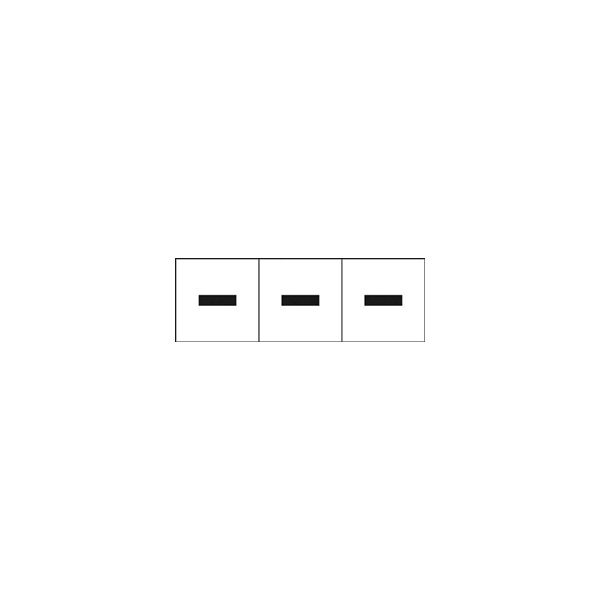 トラスコ中山 TRUSCO アルファベットステッカー 50×50 ハイフン 白地/黒文字 3枚入 TSN-50-BR 1組(3枚)（直送品）