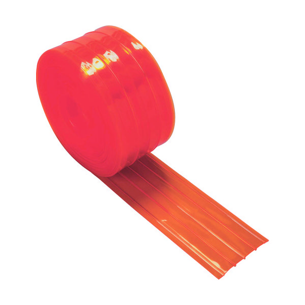 トラスコ中山 TRUSCO ストリップ型リブ付き間仕切りシート 防虫オレンジ2X200X30M TSRBO-220-30 1巻（直送品）