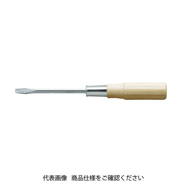 トラスコ中山 TRUSCO 木柄普通ドライバー 刃先+1 75mm TWD-1-75 1本 449-9611（直送品）