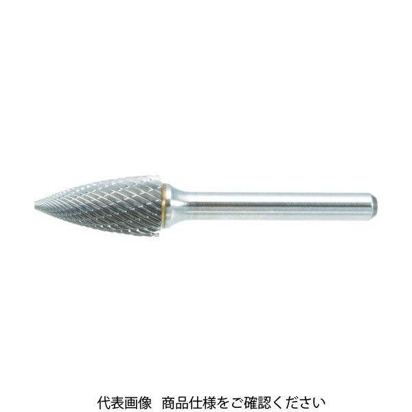 トラスコ中山 TRUSCO 超硬バー トンガリ型 Φ19X刃長25X軸6 ダブルカット TB4C190 1本 436-4503（直送品）