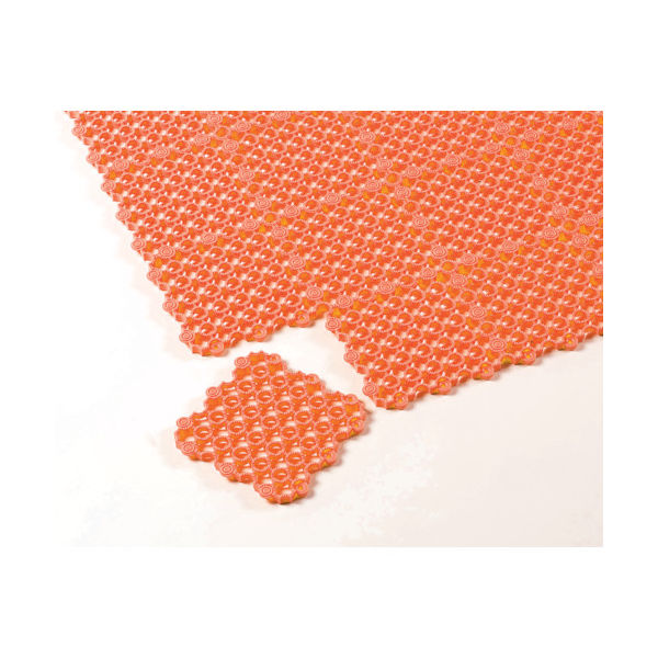 テラモト マーブルマット オレンジ MR-061-072-5 1枚 435-2343（直送品）