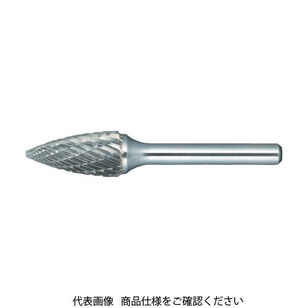 トラスコ中山 TRUSCO 超硬バー トンガリ型 Φ9.5X刃長19X軸6 コースカット TH4C095 1本 436-5712（直送品）