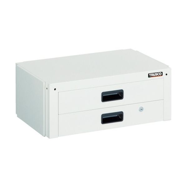 トラスコ中山 TRUSCO ツールワゴン ドルフィン用引出 2段 600X400 ホワイト DLWS-64X-W 1台 468-8309（直送品）