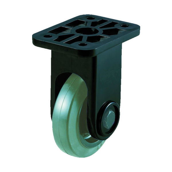 トラスコ中山 TRUSCO 【売切廃番】省音グレーキャスター 固定 φ130 黒色 TYPGK-130BK 1個 466-4981（直送品）