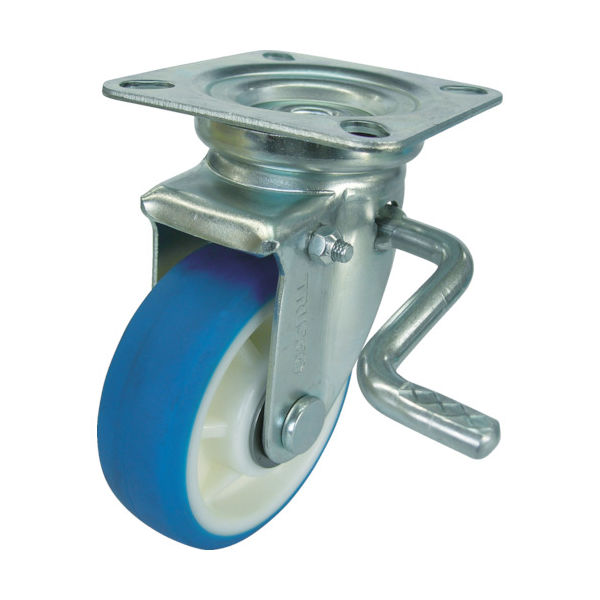 トラスコ中山 TRUSCO 耐寒性ウレタンキャスター 自在ダブルストッパー付 Φ130 TYPUJB-130A 1個 450-9773（直送品）