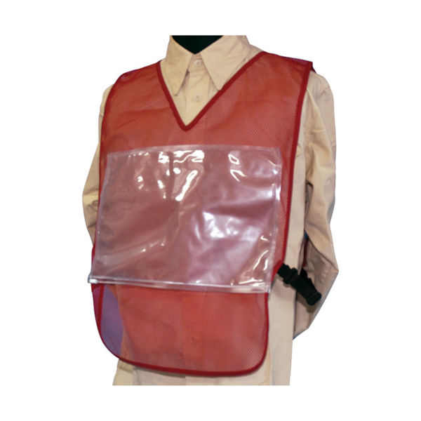 つくし工房 つくし いろいろチョッキ ダークレッドメッシュ TY-52R 1着 447-5542（直送品）