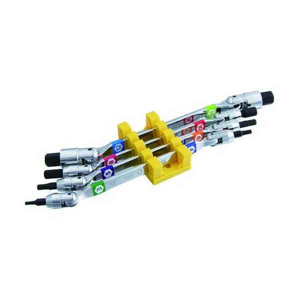 スエカゲツール スエカゲ 六角棒レンチ ダブルフレックスヘキサゴンレンチセット 4本組 DFH-4S 1セット 439-1900（直送品）