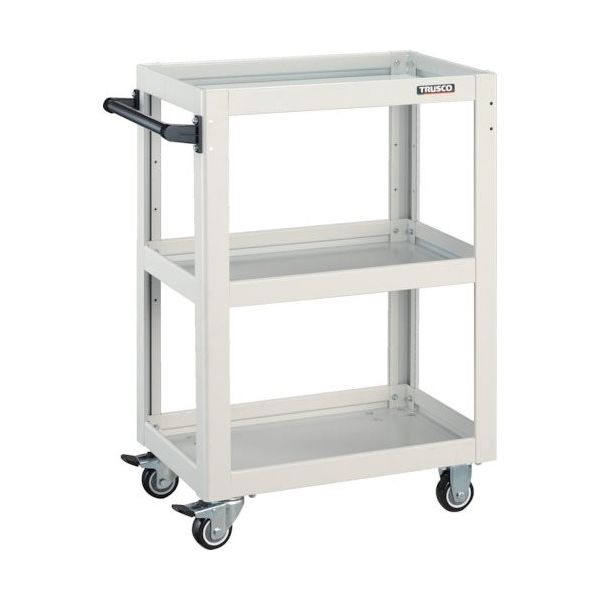 トラスコ中山 TRUSCO ツールワゴン ドルフィン 600×400 ウレタン車輪 ホワイト DLWS-963U-W 1台 454-7977（直送品）